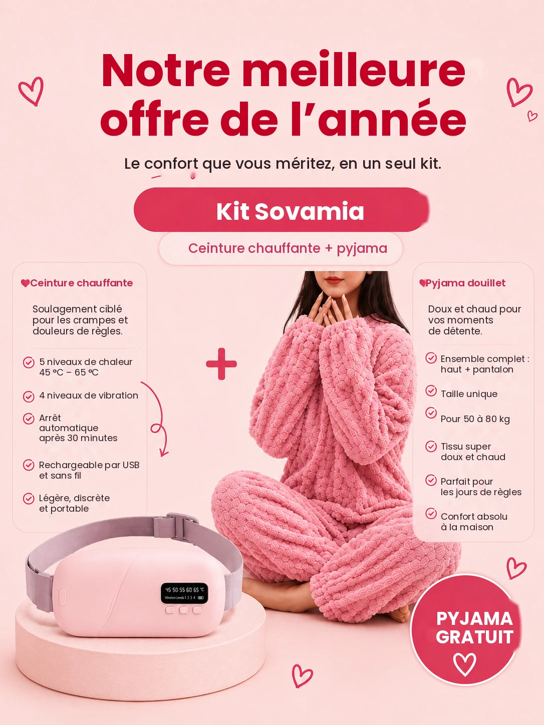 Ceinture chauffante Sovamia