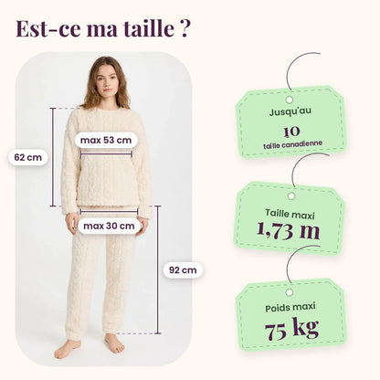 Ensemble douillet en polaire sherpa
